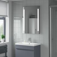 Bathroom Mirror LED Illuminated Mains Power Contemporary IP44 Rated 600x800mm
