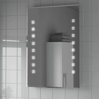 Bathroom Mirror LED Illuminated Mains Power Modern Demister IP44 Rated 600x800mm