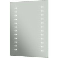 Bathroom LED Illuminated Mirror Modern Battery Power Luxury IP44 Rated 390x500mm