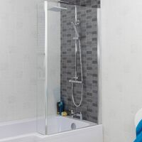 1500mm L Shaped Right Hand Shower Bath Bathtub Front End Panel Acrylic Bathroom