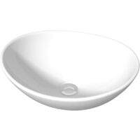 800mm Grey Bathroom Furniture Countertop Vanity Unit Oval Basin