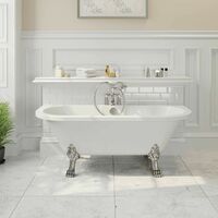 Traditional Freestanding Roll-Top Bath Double Ended Dragon Feet 1700 Winchester