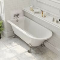 Traditional Freestanding Bath Roll Top Single Ended Dragon Feet 1500mm Worcester