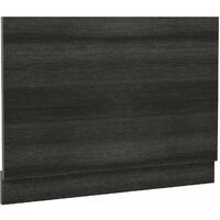 Modern Bathroom 700mm End Bath Panel 16mm MFC Charcoal Grey Wood Plinth Easy Cut