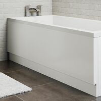 Modern Acrylic Side Bath Panel Gloss White Finish 1700 Bathroom