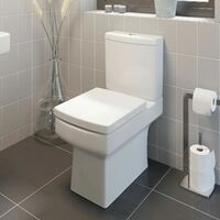 Charcoal Grey Bathroom Suite 1700mm Straight Bath Toilet Vanity Unit Basin Sink
