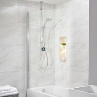 Aqualisa Optic Q Smart Shower Exposed Bath Filler High Pressure/Combi Chrome - Silver