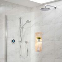 Aqualisa Optic Q Smart Shower Concealed Adjustable Head And Fixed Head Gravity