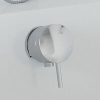 Thermostatic Concealed Lever Cross Shower Bath Filler Wall Mounted Fixed Head
