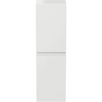 Bathroom Cabinet Flat Pack Gloss White Wall Hung Tall 350 x 250mm - White