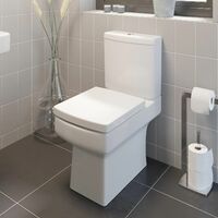 Gloss Grey Bathroom Suite 1700mm Straight Bath Screen Basin Vanity Unit Toilet