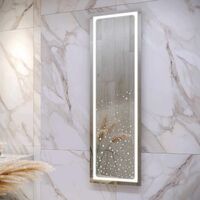 RAK Aquarius LED Bathroom Mirror Demister Pad Touch Sensor IP44 1400 x 420mm
