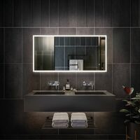 RAK Cupid LED Bathroom Mirror Demister Anti-fog Shaver Socket IP44 600 x 1200mm