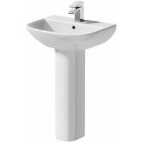 Bathroom Suite 1500mm Left Hand L Shape Shower Bath Toilet Basin Full Pedestal