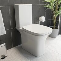 Premium Soft Close White Toilet Seat Top Fix Quick Release Hinges Bathroom
