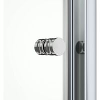 Hydrolux 760mm Pivot Shower Door 4mm Glass Raised Easy Plumb Tray Bathroom