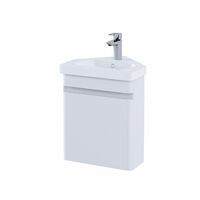 RAK Resort Bathroom Cloakroom Vanity Unit 450mm Basin Cupboard Storage White