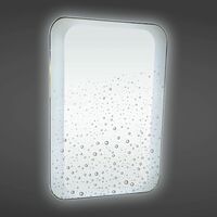 RAK Moon LED Illuminated Demister Lighted Bathroom Wall Mount Mirror 800 x 600mm