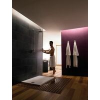 Mira Leap 1200 x 800mm Single Sliding Door Side Panel Shower Enclosure Tray - Clear