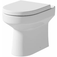 Modern Tivoli Toilet Soft Close Seat Back To Wall Cistern Furniture Unit Grey