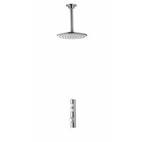 Aqualisa iSystem Smart Concealed Shower Ceiling Rainfall Head Gravity Pumped