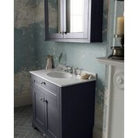 Twilight Blue Floorstanding Traditional 1000mm Vanity Unit 3TH Basin Marble Top