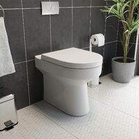 Modern Tivoli Toilet Soft Close Seat Back To Wall Cistern Furniture Unit White