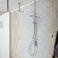 Aqualisa iSystem Smart Shower Exposed Valve Ceiling Twin Head Set Gravity Pumped