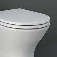 RAK Feeling Bathroom Back To Wall BTW Toilet Pan Rimless White Soft Close Seat