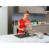 Insinkerator Tap 4 in 1 L Shape Hot & Cold Kicthen Sink Basin Chrome Tank Filter