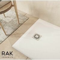 RAK Feeling Rectangle Shower Tray Slimline 30mm Low Profile White 1400 x 900mm