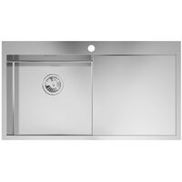 Kohler True Kitchen Sink Single Bowl Stainless Steel Right Hand Waste 920x510mm