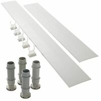 Mira Flight Shower Tray Panel Riser Kit Feet Low Quadrant Easy Plumb White 900mm