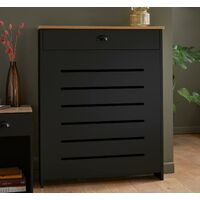 Galiflo Black Radiator Cover with Storage Drawer 780 x 955 Small