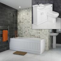 Essence Vanity Unit Bathroom Suite with 1050mm Vanity Unit