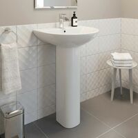 Arles Bathroom Suite - P Shaped Shower Bath - Left Hand