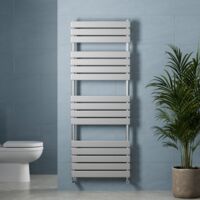 Chrome Flat Panel Heated Towel Rail Bathroom Radiator 1600 x 600mm