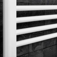 Duratherm Heated Towel Rail White 1200 x 600mm Flat