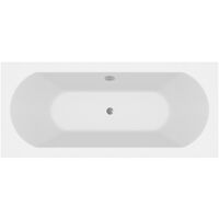 Ceramica Contemporary Double Ended Curved Bath White - 1700x700mm