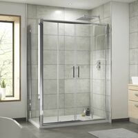 1700x700mm Sliding Shower Door Side Panel Framed Enclosure 6mm Glass Bathroom