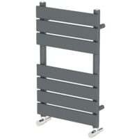 DuraTherm Flat Panel Heated Towel Rail Anthracite - 650mm x 400mm