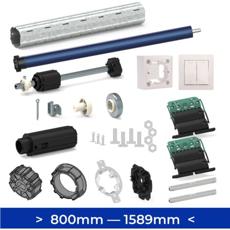 Kit axe moteur volet roulant 800 --- 1589 mm Moteur Filaire
