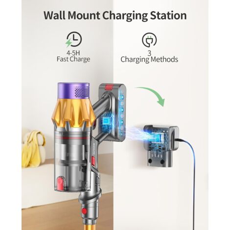 Zynet S9 Aspirateur Balai sans Fil, 45kPa/500W/45Min Aspirateur sans Fil, Tube Pliable, Station de Charge Autonome et Murale, avec Lumière Verte, Adapté aux Poils d'animaux/Tapis/Sols Durs (Or Zynet S9 Aspirateur Balai sans Fil, 45kPa/500W/45Min Aspirateur sans Fil, Tube Pliable, Station de Charge Autonome et Murale, avec Lumière Verte, Adapté aux Poils d'animaux/Tapis/Sols Durs (Or