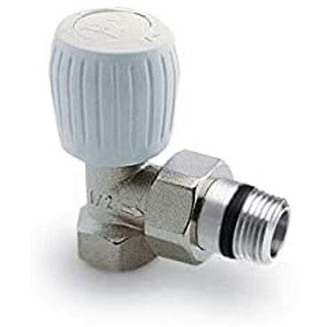 Orkli valvula manual bit. - Válvula radiador escuadra simple reglaje 1/2" roscar