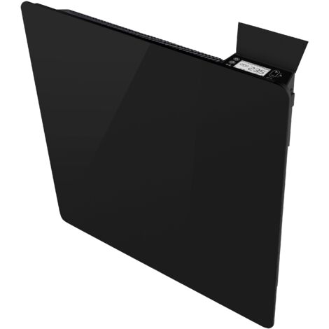 Radiateur à inertie sèche 1000 W – Verre noir – Cœur en céramique – Écran LCD – Programmation hebdomadaire – Détection fenêtre ouverte (1/2)