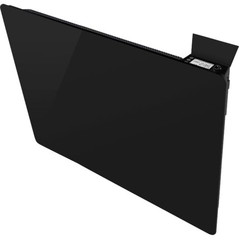 Radiateur à inertie sèche 2000 W – Verre noir – Cœur de chauffe en céramique – Programmation hebdomadaire – Détection de fenêtre ouverte (1/2)