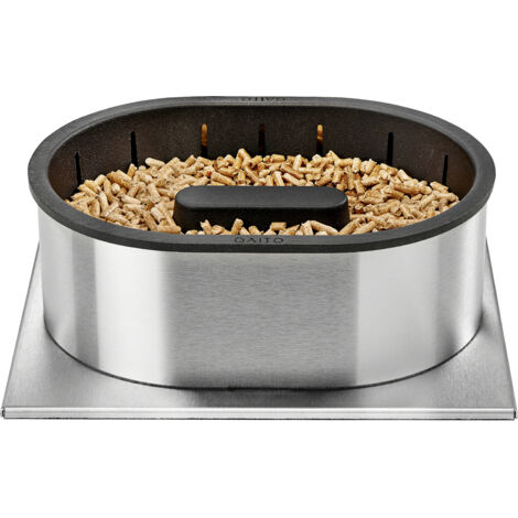 Brûleur à granules Q30 pour insert et poêle – Acceptant bûches 55 à 70 cm – Autonomie 1h – Hauteur 130 mm – Puissance 15 kW – Amphora