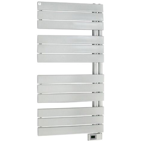 Deltacalor – Sèche-serviette électrique 500W – H.119 x l.50 cm – Corps en acier – Résistance thermoplongée INOX – Programmation hebdomadaire