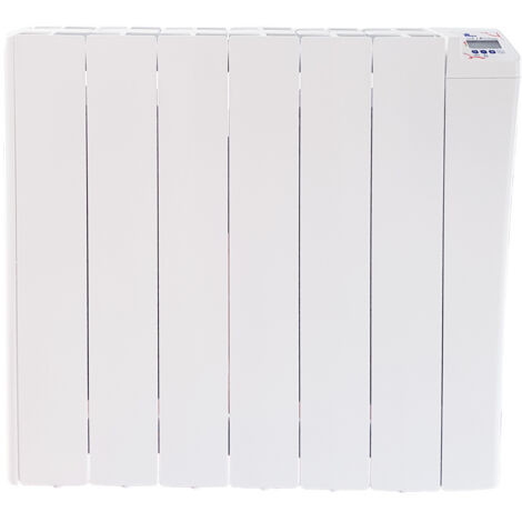 Radiateur à inertie 1000W – Cœur de chauffe en céramique – Régulation digitale avec programmation hebdomadaire – Pour pièces de vie