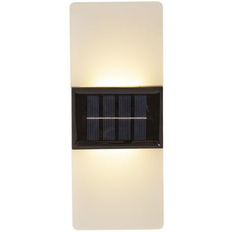 Lanterne Solaire Extérieure SILAMP - 2W, Blanc Chaud 2300K-3500K, Détecteur Crépusculaire, IP65 - Autonomie 8-10h, Batterie 2200mAh - 5